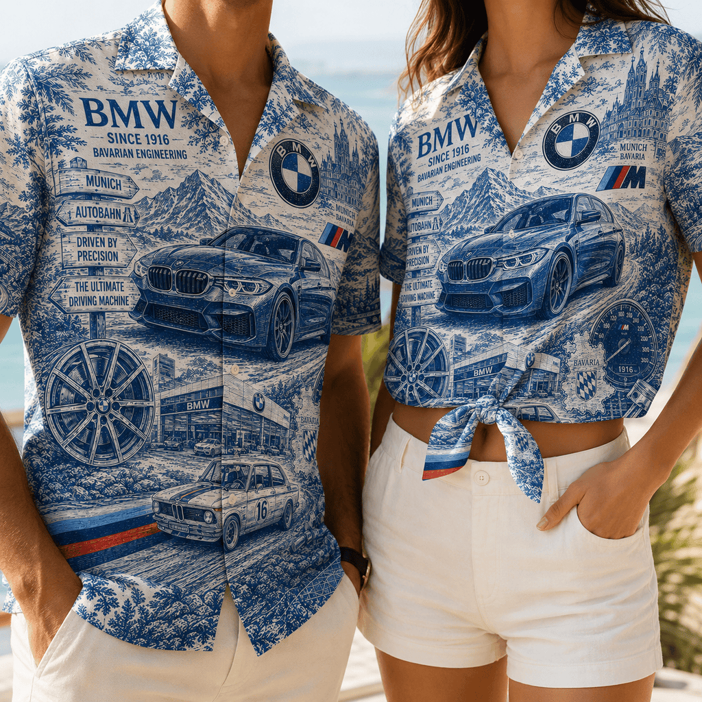 PREMIUM BW HAWAIIAN SHIRT LNTH